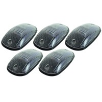 Pacer Performance 20246C Hifive Clear Dodge Style Cab Roof Light Kit Pack Of 5