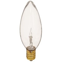 Bulbrite Incandescent B10 European Base (E14) Light Bulb, 25 Watt, Clear - 400425