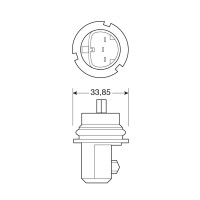 The Sylvania Basic Halogen Headlight designed to meet DOT regulations for performance and life