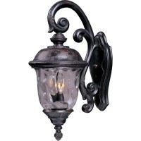 Carriage House Vx-Three Light Outdoor Wall Mount In Early American Style Made With Vivex Material For Coastal Environmen