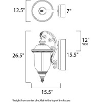 Carriage House Vx-Three Light Outdoor Wall Mount In Early American Style Made With Vivex Material For Coastal Environmen