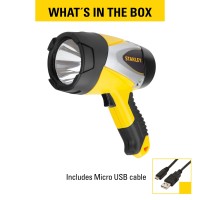 Stanley Sl5W09 Rechargeable 1000 Lumen Lithium Ion Ultra Bright Led Spotlight Flashlight