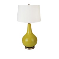 Ore International 6202Gn Ceramic Table Lamp 16 X 16 X 28 Green