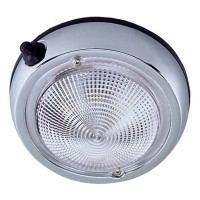 Perko 0300Dp0Chr Surfacemount Dome Light 3 Chrome Finish White