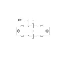 Wac Lighting H Track I Connector In Black