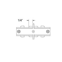 Wac Lighting, H Track Dead End I Connector In Black