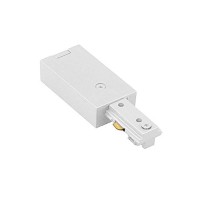 Wac Lighting, H Track Live End Connector In White