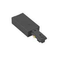 Wac Lighting H Track 120V Live End Power Feed Connector To Power Track From Either End For H Style 3Wire Track Systems In Black