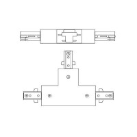 Wac Lighting, H Track T Connector In Black