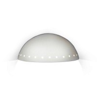 A stylish wall sconce with a multitude of options Starting with the elegant bowl shape weve added a pattern of circular holes around the rim for an additional soft glow Cyprus is available in uplight or downlight versions and in three sizes Leave white or