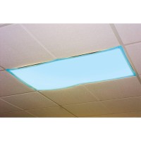 Fluorescent lights are a staple in classrooms but their harsh glare and flickering light can cause eyestrain headaches and anxiety in students Cover your classroom fluorescent lights with these fabric panels that fit over standard ceiling fixtures with st