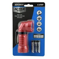 Dorcy 28-Lumen Weather Resistant Angle Head Led Flashlight With Belt Clip Attachment, Assorted Colors (41-4235)