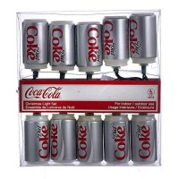 Kurt Adler Cc0748Dc Diet Coke Can Light Set, 10 Light