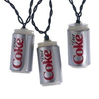 Kurt Adler Cc0748Dc Diet Coke Can Light Set, 10 Light