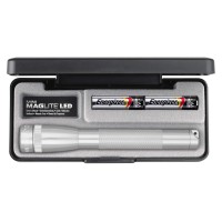 Maglite Mini Led 2-Cell Aa Flashlight In Presentation Box, Silver