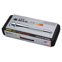 Maglite Mini Led 2-Cell Aa Flashlight In Presentation Box, Silver