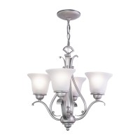 Vaxcel Ch35404Rbz/B Monrovia 4 Light (Dual Mount) Chandelier, 18.5