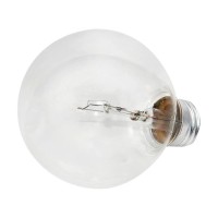 Philips 40W 120V G25 Clear Long Life Globe Bulb, E26 Base