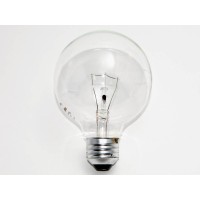 Philips 40W 120V G25 Clear Long Life Globe Bulb, E26 Base