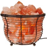 Himalayan Glow Natural Salt Lamp, 8-10 lbs, Dimmer Switch