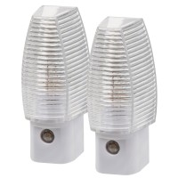 Amertac 71056Cc Classic Faceted Night Light, Clear, 2-Pack