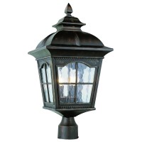 Trans Globe Lighting Tg5422 Ar Traditional Three Postmount Lantern Outdoor-Post-Lights, 22-1/2-Inch, Antique Rust