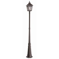 Trans Globe Lighting Tg5423 Ar Traditional One Pole Outdoor-Post-Lights, 86-1/4-Inch, Bronze/Dark