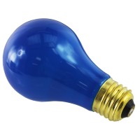 Bulbrite Incandescent A19 Medium Screw Base (E26) Light Bulb, 60 Watt, Ceramic Blue