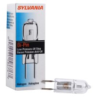 Sylvania 58676 Sylvania Starlite Halogen Quartz Lamp, T4, 50 Watt, 12 Volts, Gy6.35 Bipin, Clear, Tungsten, Uv Filter