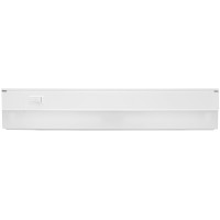 Enbrighten Premium 18 Inch Fluorescent Under Cabinet Light Fixture, Direct Wire, Warm White, Steel Housing, On/Off Switch, No Hum, Flicker Free, Ideal For Kitchen, Office, Garage, Workbench And More, 10113