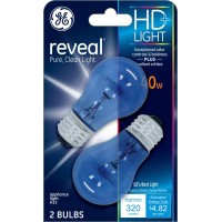 Ge Lighting 48706 40-Watt Reveal A15 Appliance Bulb, 2-Card, 2 Count (Pack Of 1), Clear