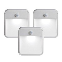 Mr. Beams Mb 723 Mb723 Battery-Powered Motion-Sensing Led Stick-Anywhere Nightlight, 3-Pack, White, 3 Count