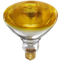 Satco S4426 100 Watt Br38 Incandescent 120 Volt Medium Base Light Bulb Yellow