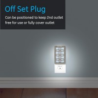 Product DescriptionProduct Description Cover unsightly outlets while providing a soft glow with the GE LED CoverLite Night Light This LED night light is designed to fully cover two outlets when one is not in use though it can be positioned to keep second 