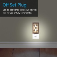 Ge Coverlite Led Night Light, Decorative, Plug-In, Light Sensing, Dusk-To-Dawn Sensor, Energy-Efficient, Ideal For Hallways, Kitchens, Bathrooms, Bedrooms, 11247, Oil Rubbed Bronze | Sun