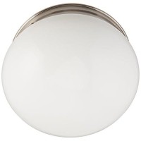 Lithonia Lighting 10976 158Pkw Bnp M4 Compact Fluorescent Flush Mount, Brushed Nickel