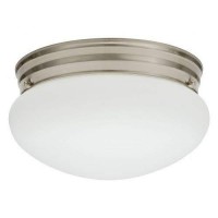 Lithonia Lighting 10976 158Pkw Bnp M4 Compact Fluorescent Flush Mount, Brushed Nickel