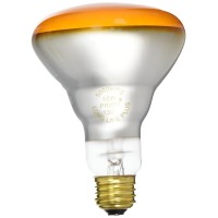 Halco 404028 - Br30Amb65/5 - Amber 65 Watt Br30 Incandescent Flood Light Bulb