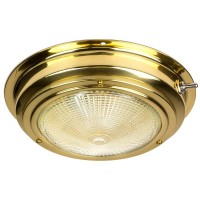 Sea Dog Part 4002051Brass Dome Light 5InDome Light Has lacquer coated brassteak and a solid glass lens44 prewired with onoff switch and 12 volt44 15 watt bulb Carded Attributes Size 5 Finish Polished BrassPackage Quantity 1