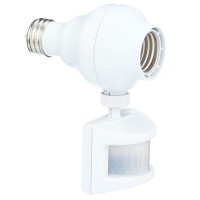 Westek Screw In Motion Sensor Light Socket For Outdoor Lighting - This Motion Sensor Light Socket Adapter Turns On Lights When Movement Is Detected, 20Ft Distance - (Omlc163Bc)