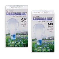 Chromalux light bulbs are made of special composition glass that is not colored or coated but instead contains neodymium an earth element used in lasers This element is able to absorb yellow and other dulling components of the spectrum As a result the lig