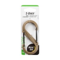 Nite Ize Sbiner Size4 Dual Carabiner Strong Plastic Coyote