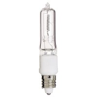 Satco S3181 120V 500Watt T4 E11 Base Light Bulb Clear