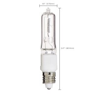 Satco S3181 120V 500Watt T4 E11 Base Light Bulb Clear