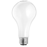 Satco S4506 50-100-150 Watt 585-1400-1985 Lumens A21 Halogen Medium Base 120 Volt White Light Bulb, 3 Way