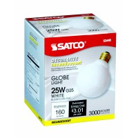 Bulb 25G25/W Gloss Wht (Pack Of 6)