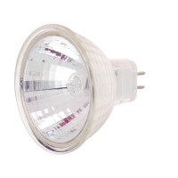 Satco S1977 35 Watt Mr16 Halogen Gx5.3 Base 120 Volt Clear Fl 36 Beam Pattern No Harmful Ultraviolet Rays Light Bulb, With Lens