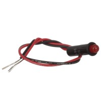 Seachoice Led Red Indicator Light 14V 6 In Lead Wires 14 In Light