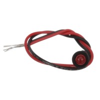 Seachoice Led Red Indicator Light 14V 6 In Lead Wires 14 In Light