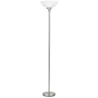 Cal Lighting BO2055 Transitional One Light Torchiere from Metal collection in Pewter Nickel Silver finish 1350 inches One Light Torchiere from the Metal collection Transitional One Light Torchiere from Metal collection in Brushed Steel finish 1350 inches